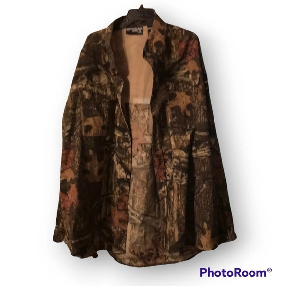 Camo Button Down Shirt - Picture 1 of 4